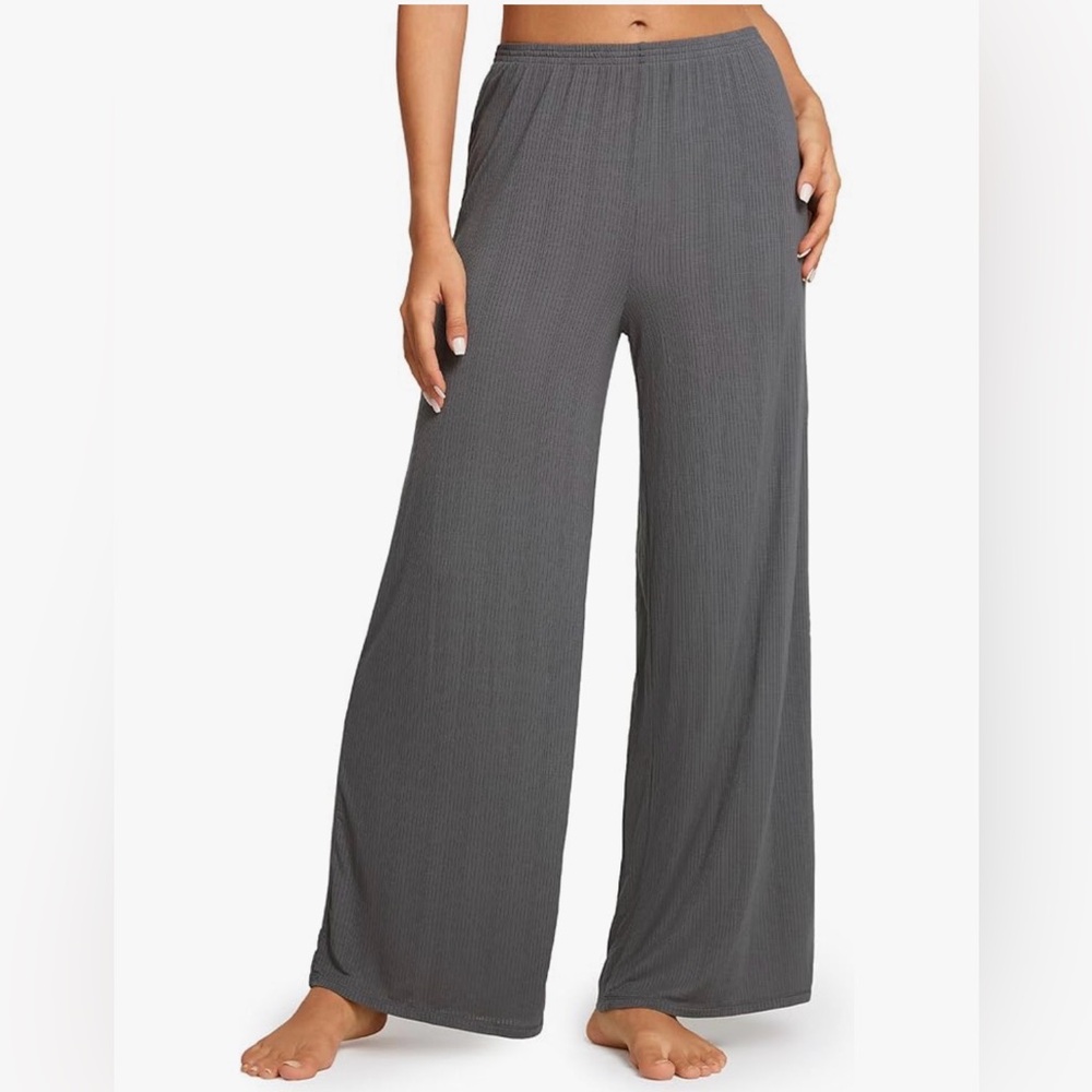 Women's Gray Wide-Leg Pants